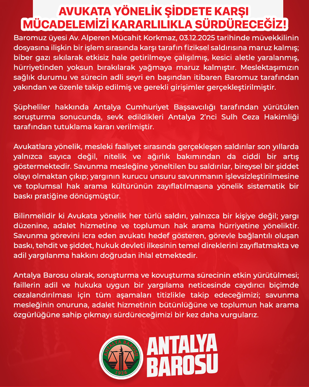 Antalya Barosu Avukata Siddet Kinama-1