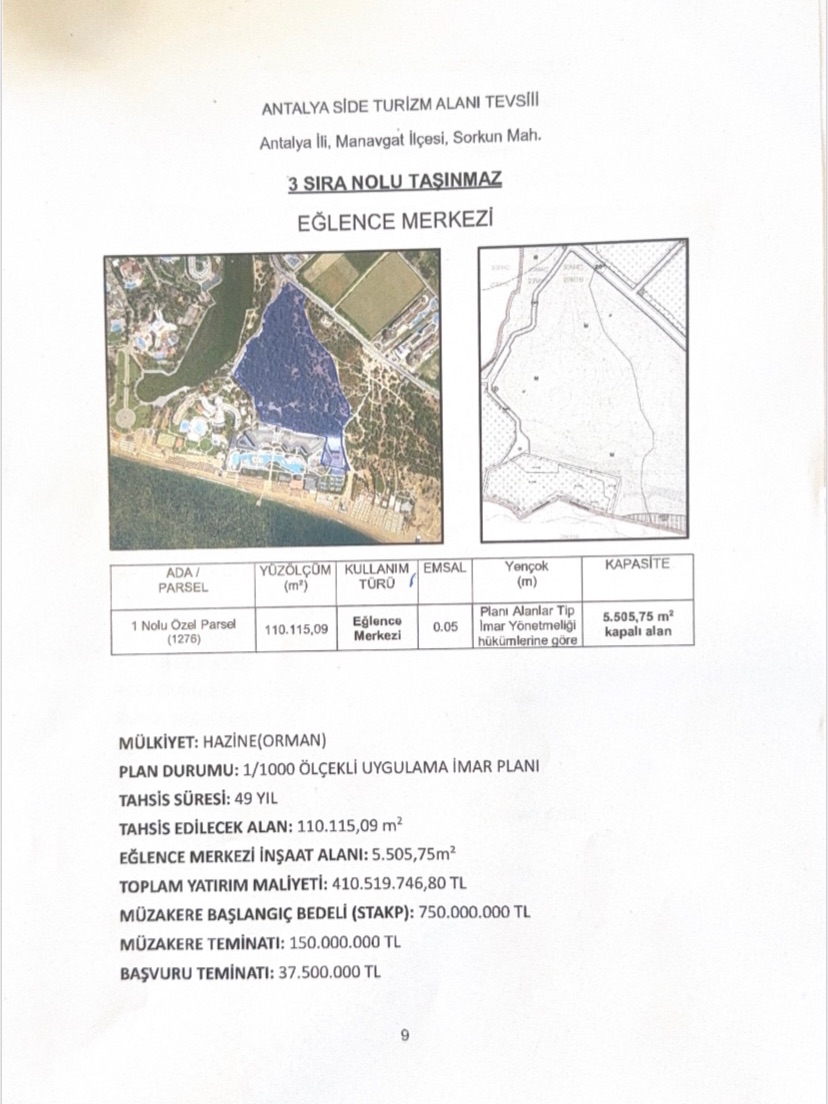Antalya’daki Ihale Ormanı Yok Edecek (1)