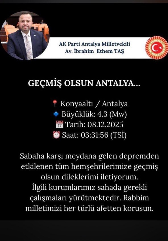 Ibrahim Ethem Tas Deprem Paylasim