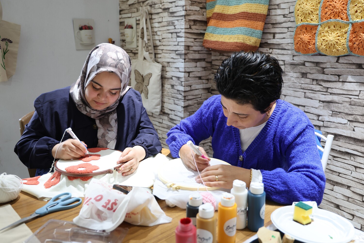 Kadınların Hobisi Aile Destek Merkezinde Ekonomik Gelire Dönüştü (3)