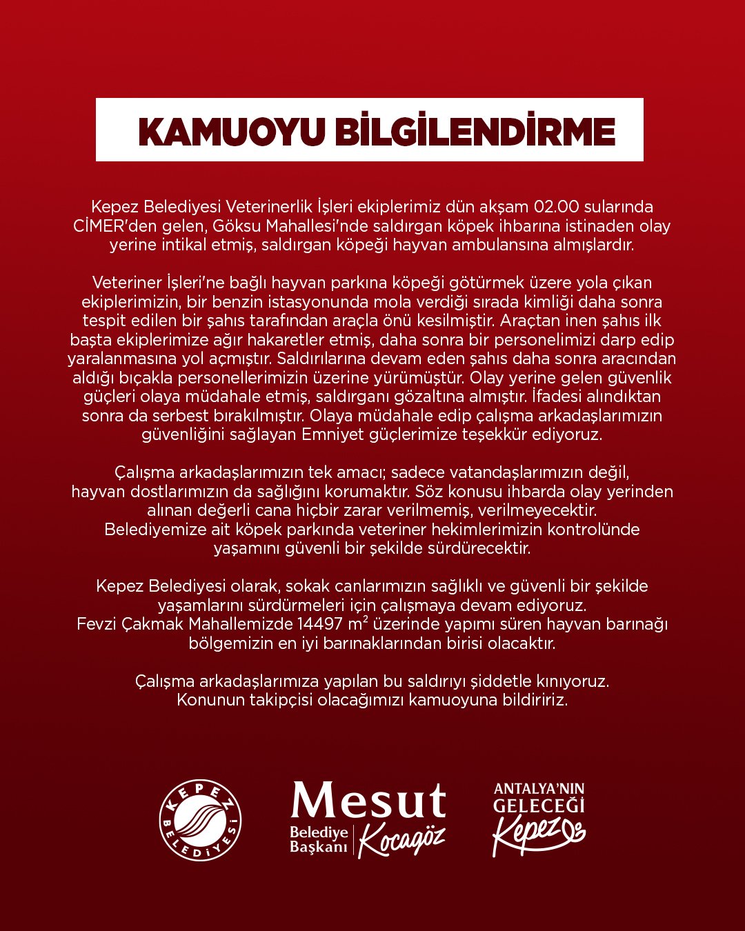 Kepez Belediyesi Personeline Bicakli Saldiri (2)