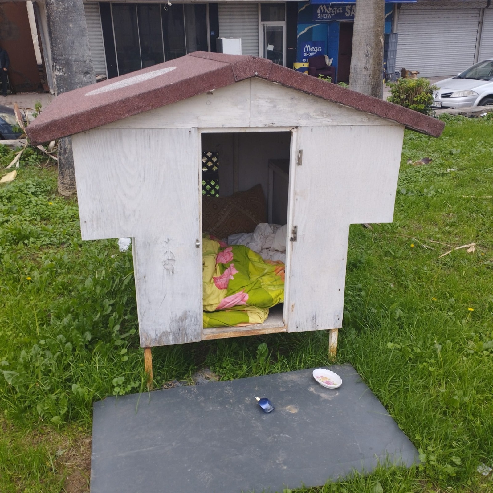 Antalya’da Çağdışı Manzara! Soğukta Kalan Evsiz, Çareyi Hayvan Barınağında Buldu (3)