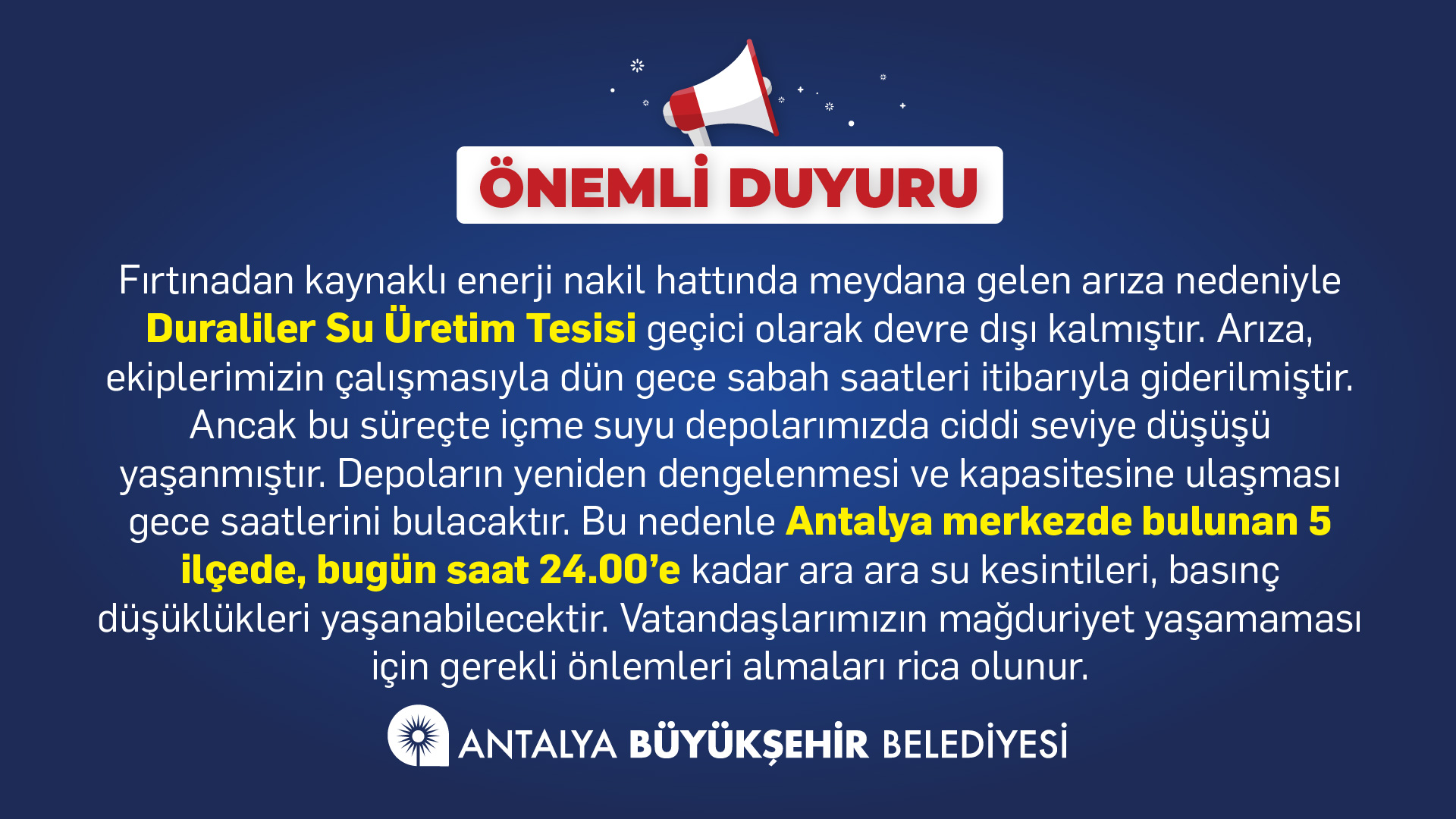Antalyada Firtina Icme Suyunu Vurdu (2)