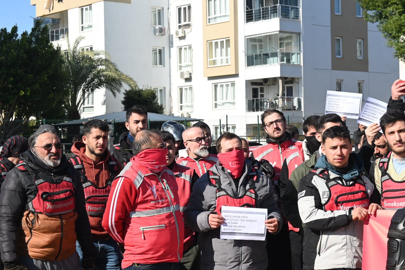 Antalya’da Yemeksepeti Eylemi (2)