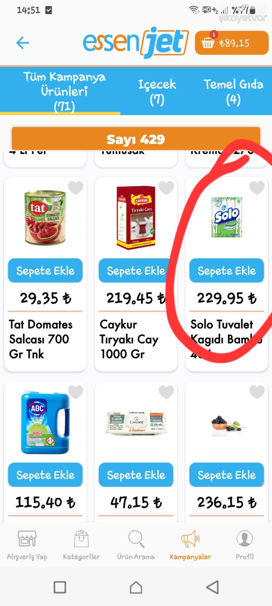 Antalya’da Zincir Markette Fiyat Karmaşası Raf, Kasa Ve Mobil Uygulama Fiyatları Uyuşmuyor (1)