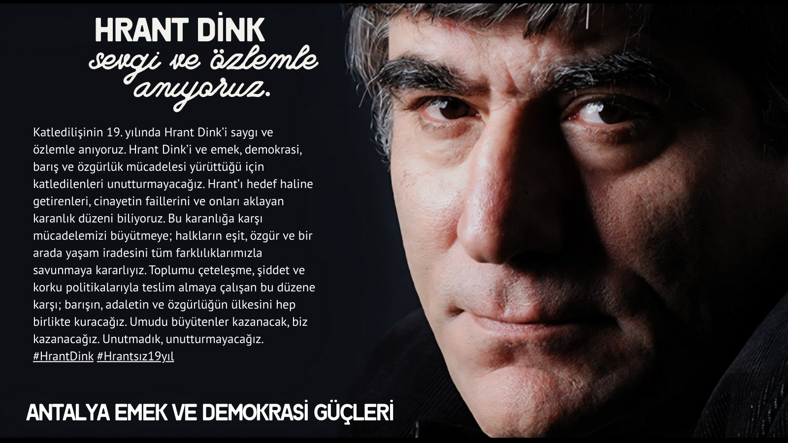 Hrant Dink Antalya’da 19’Uncu Yılında Anıldı (1)-2