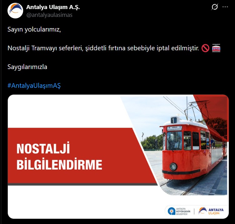 Nostalji Tramvayi Seferleri Durduruldu (2)