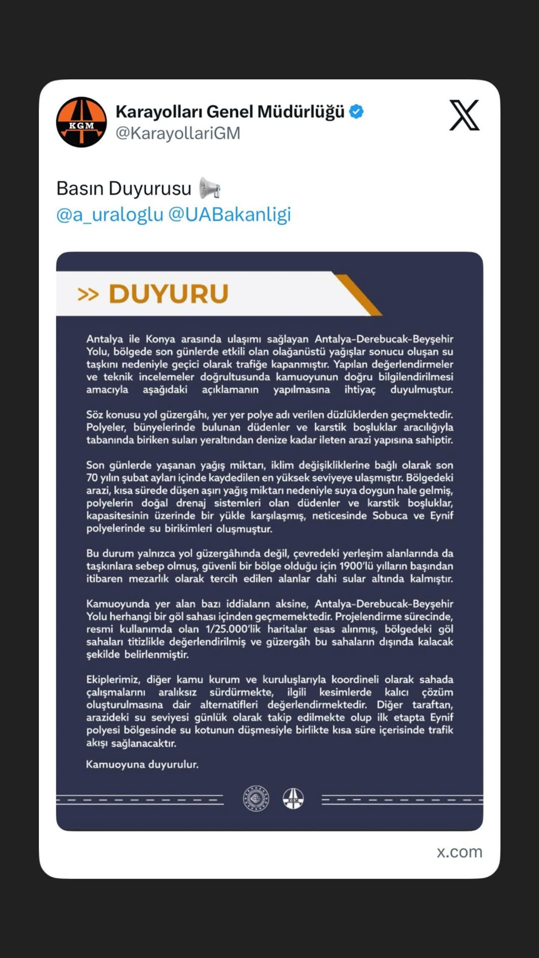 Antalya Konya Yolu Trafige Kapatildi (4)