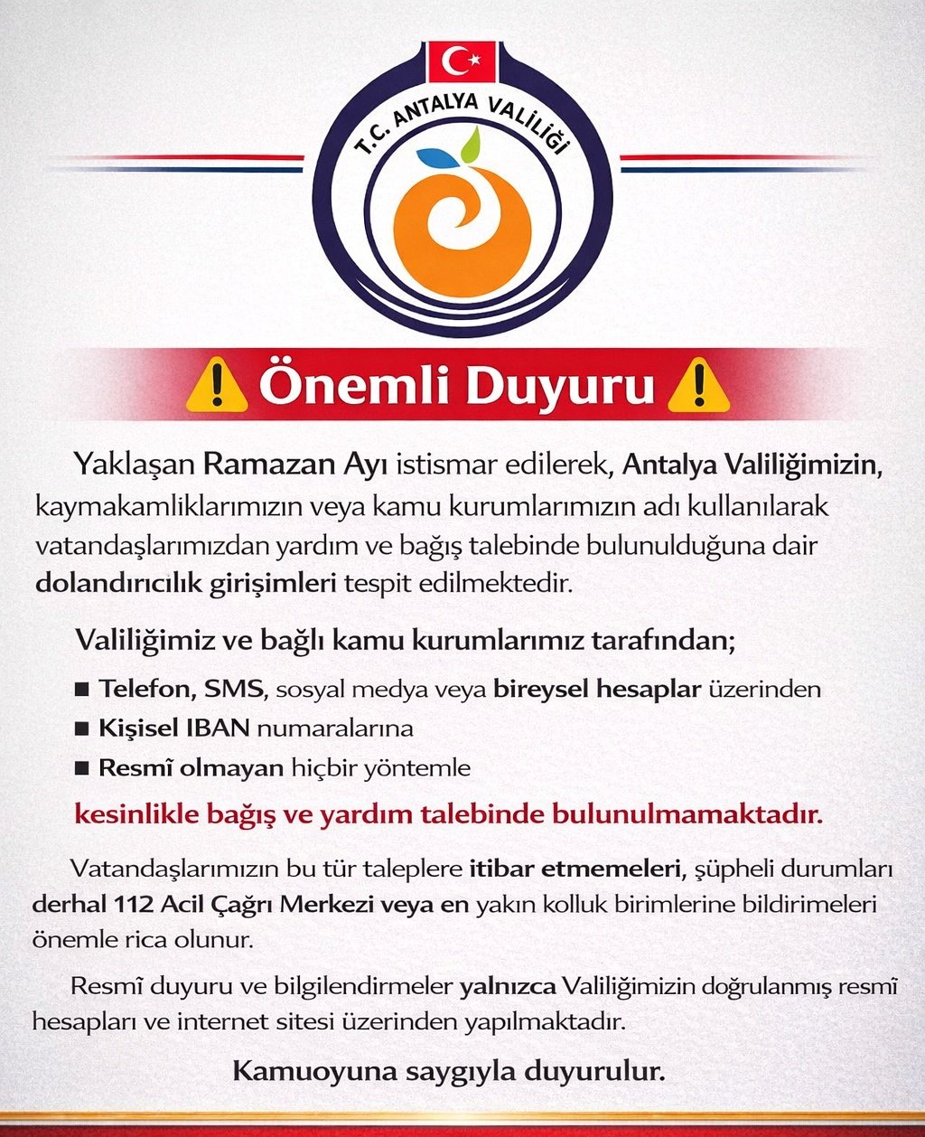 Antalya Valiligi Dolandiricilik Uyarisi (3)