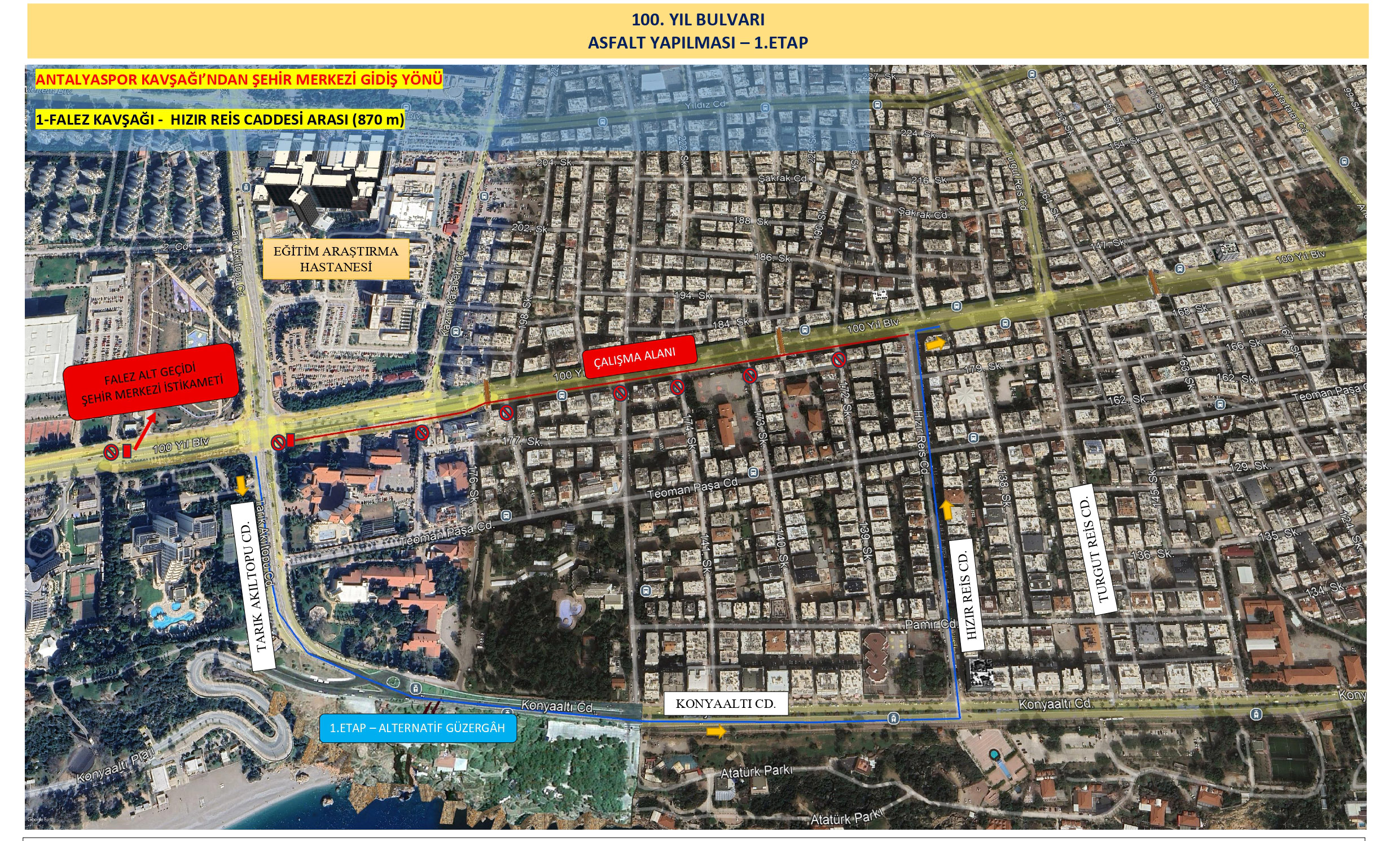 Antalya’da Pazar Günü Yollar Trafiğe Kapanacak (1)