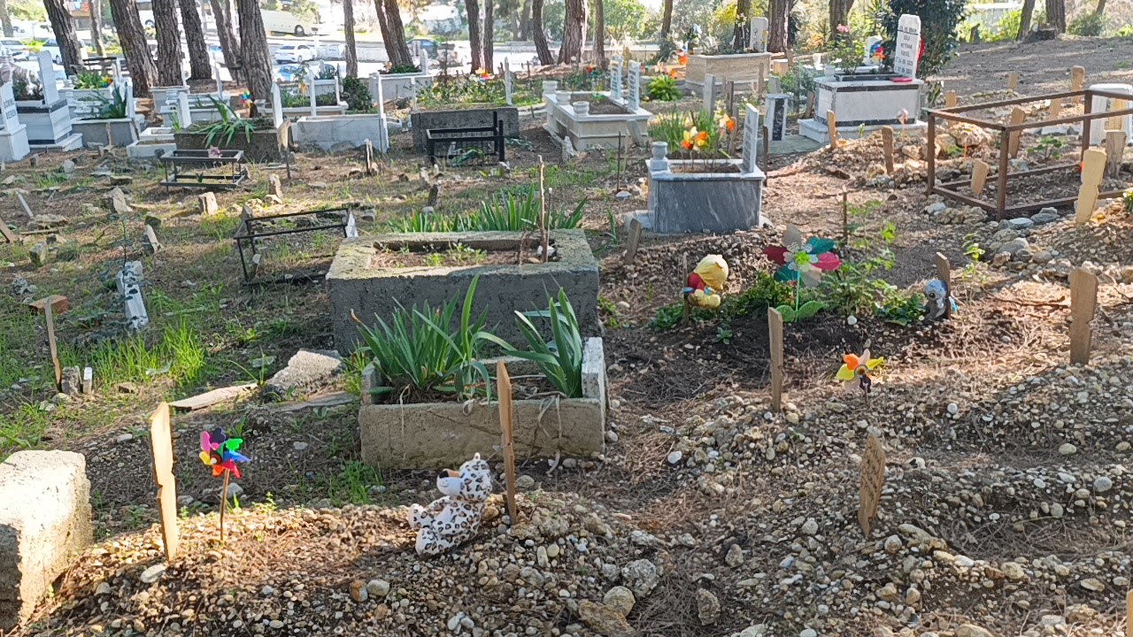 Antalya’daki Mezarlıklarda Duygulandıran Görüntü (1)