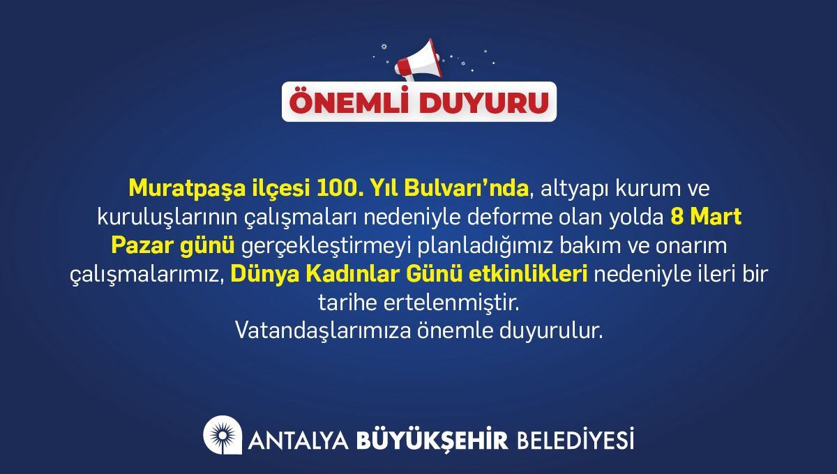 100 Yil Bulvari Calismalari Ertelendi (2)