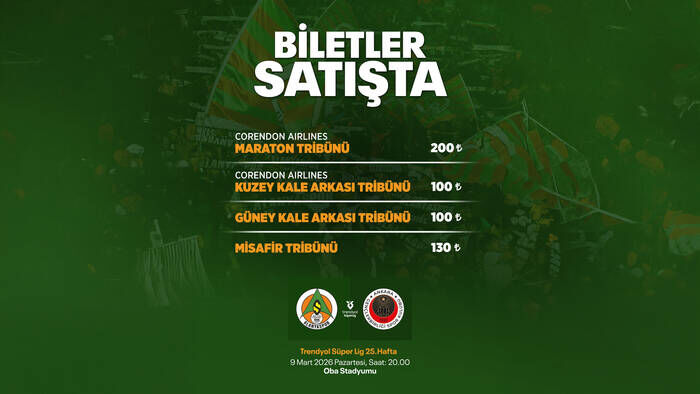 Alanyaspor Genclerbirligi Mac Biletleri (1)
