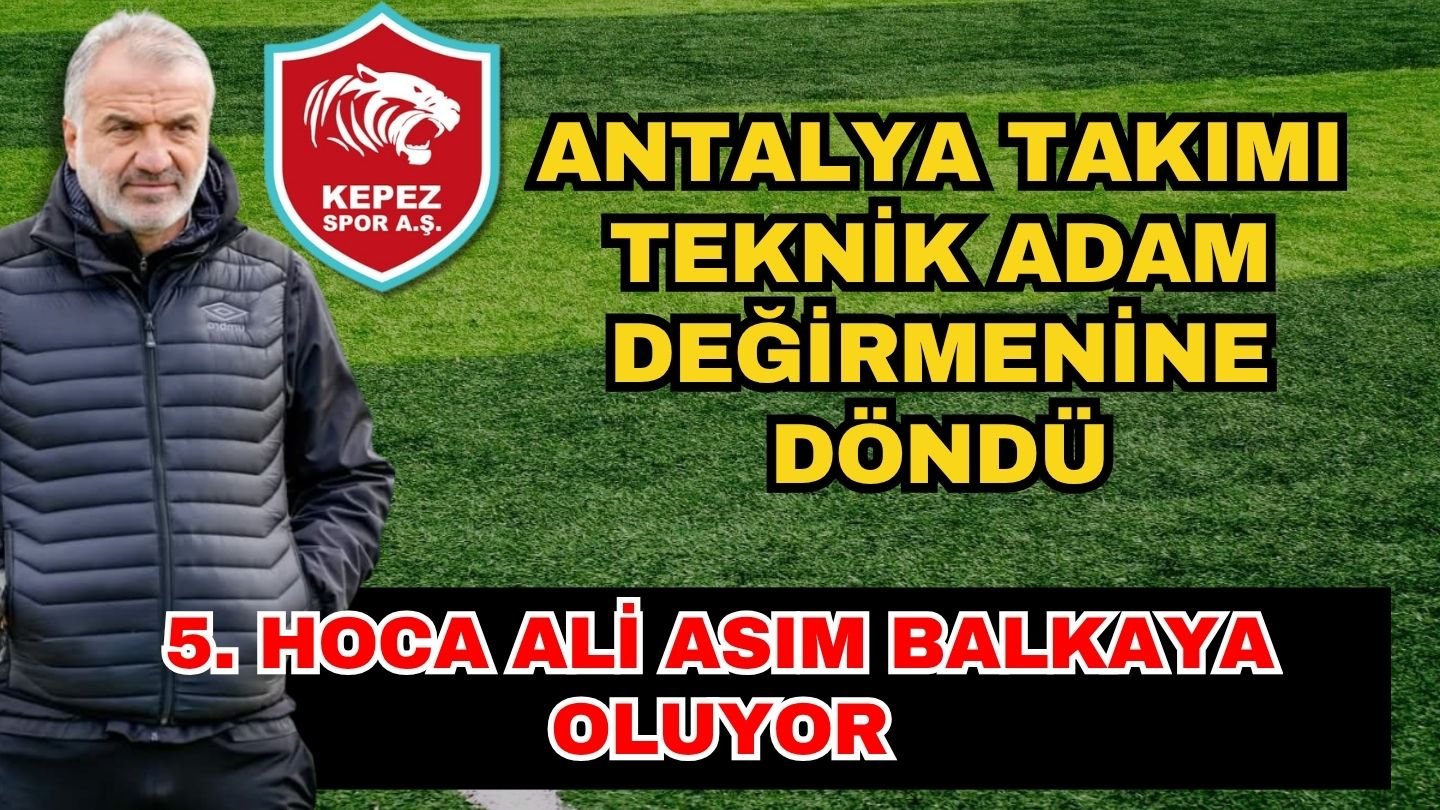 Antalya takımı teknik adam değirmenine döndü! 5. hoca Ali Asım Balkaya oluyor