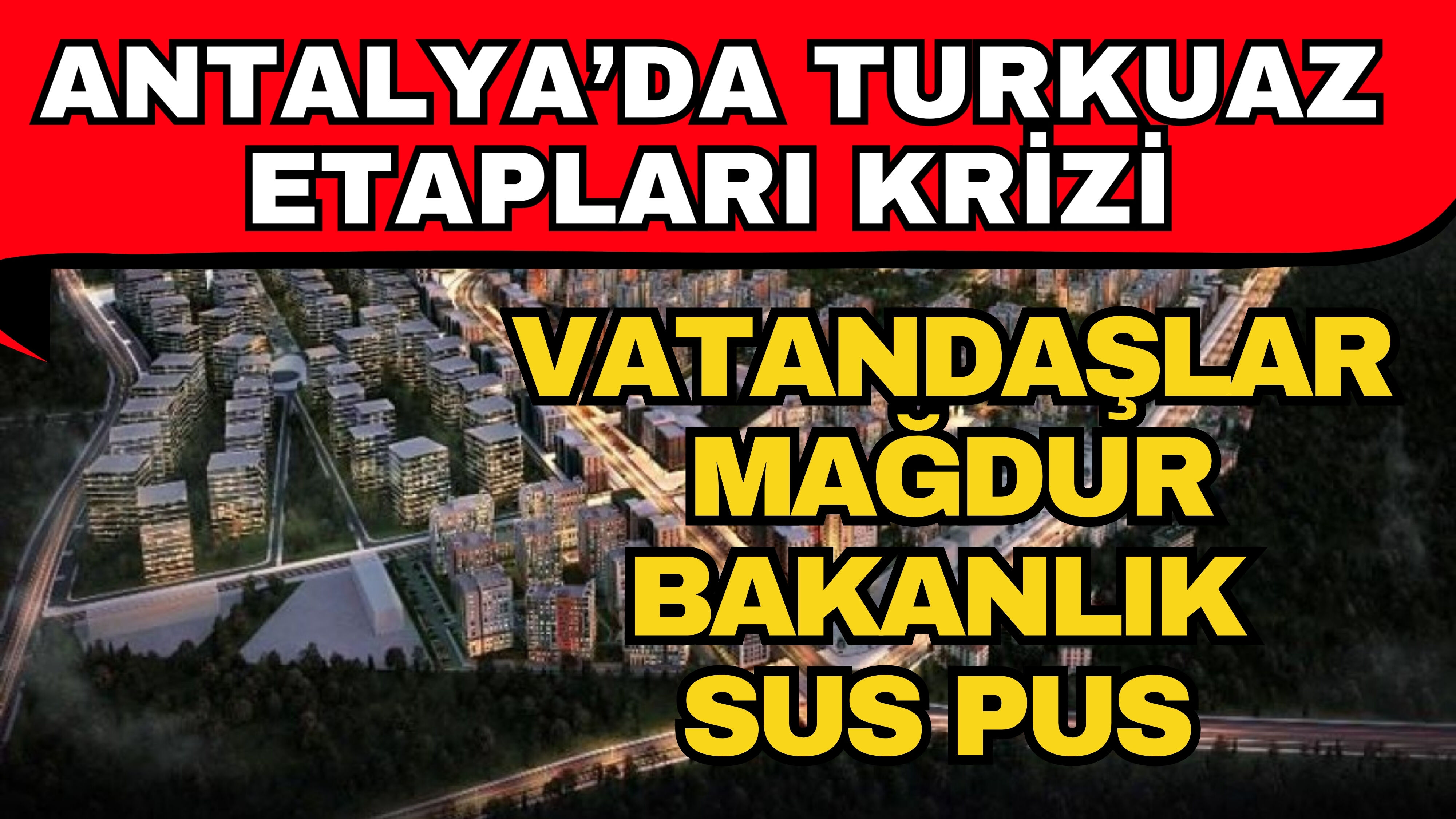 Antalya’da turkuaz etapları krizi: Vatandaşlar mağdur bakanlık sus pus