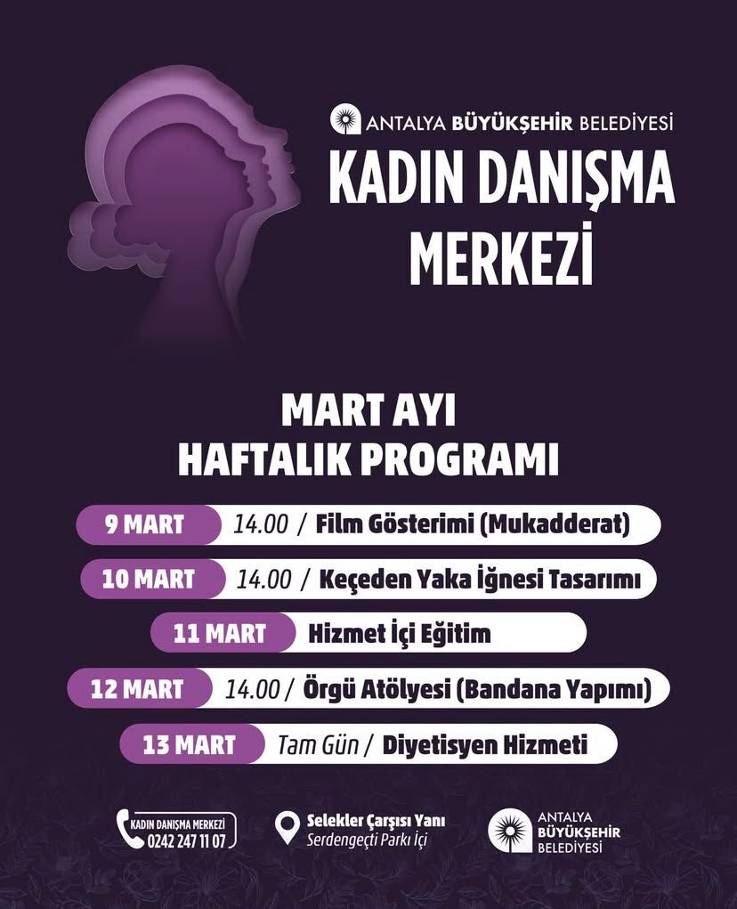 Antalya’daki 8 Mart Dünya Kadınlar Günü Etkinlikleri Belli Oldu (1)-2