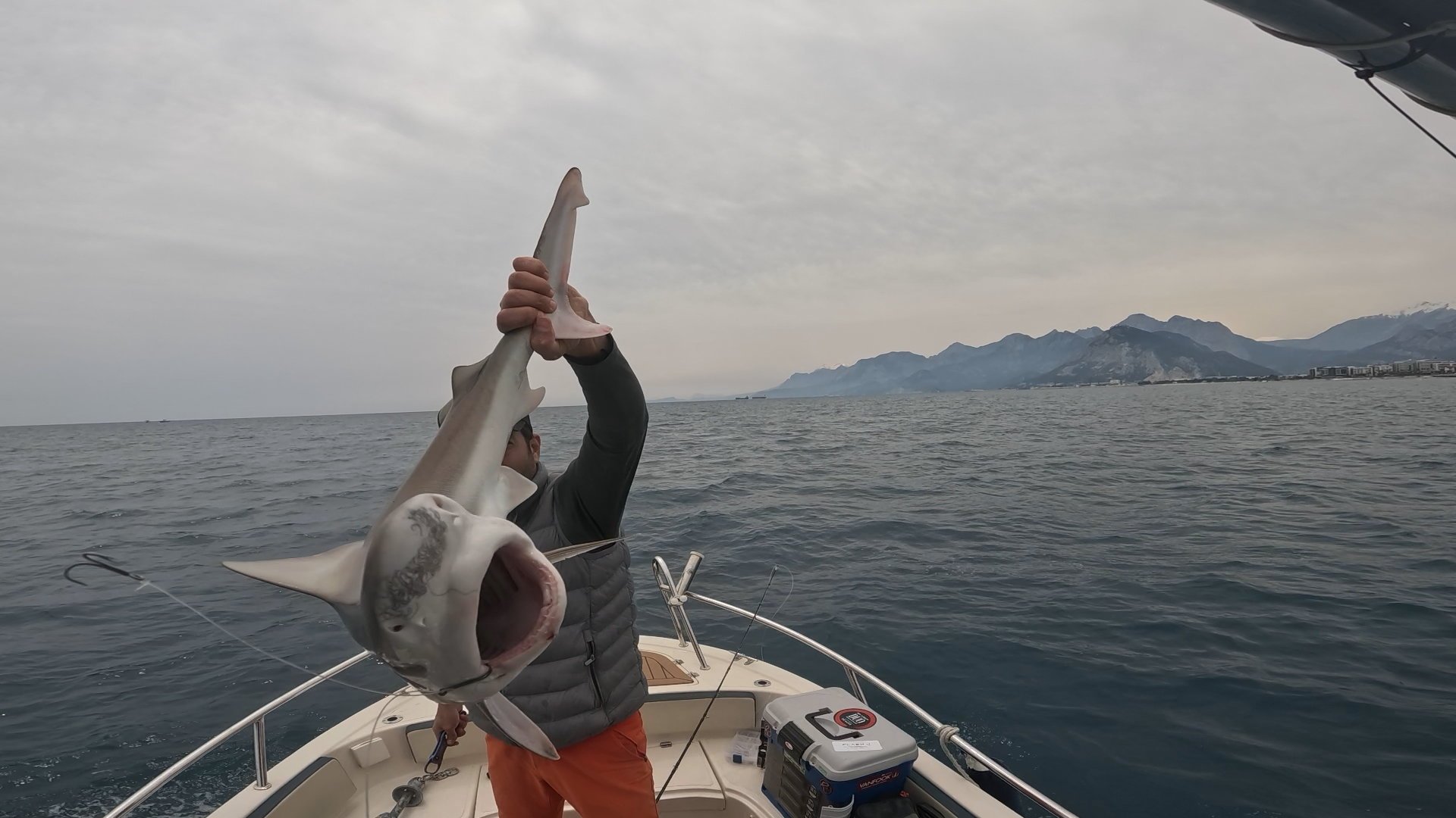 Antalya’da Amatör Balıkçılar Gördüklerine Inanamadı (1)