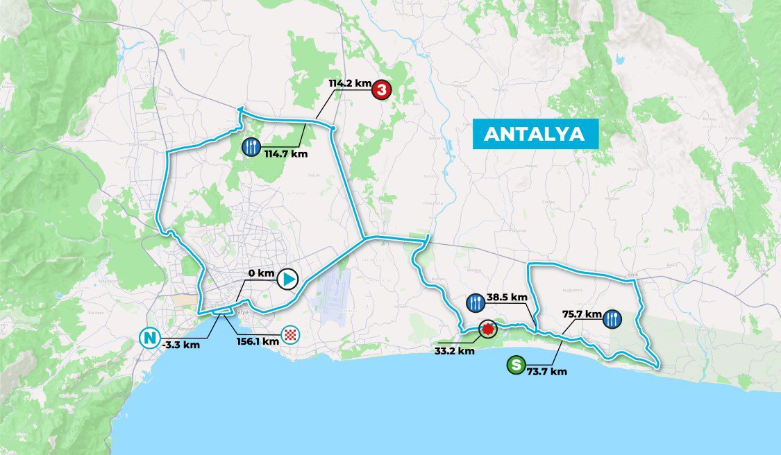Antalya'da Cumhurbaşkanlığı Bisiklet Turu Heyecanı (1)