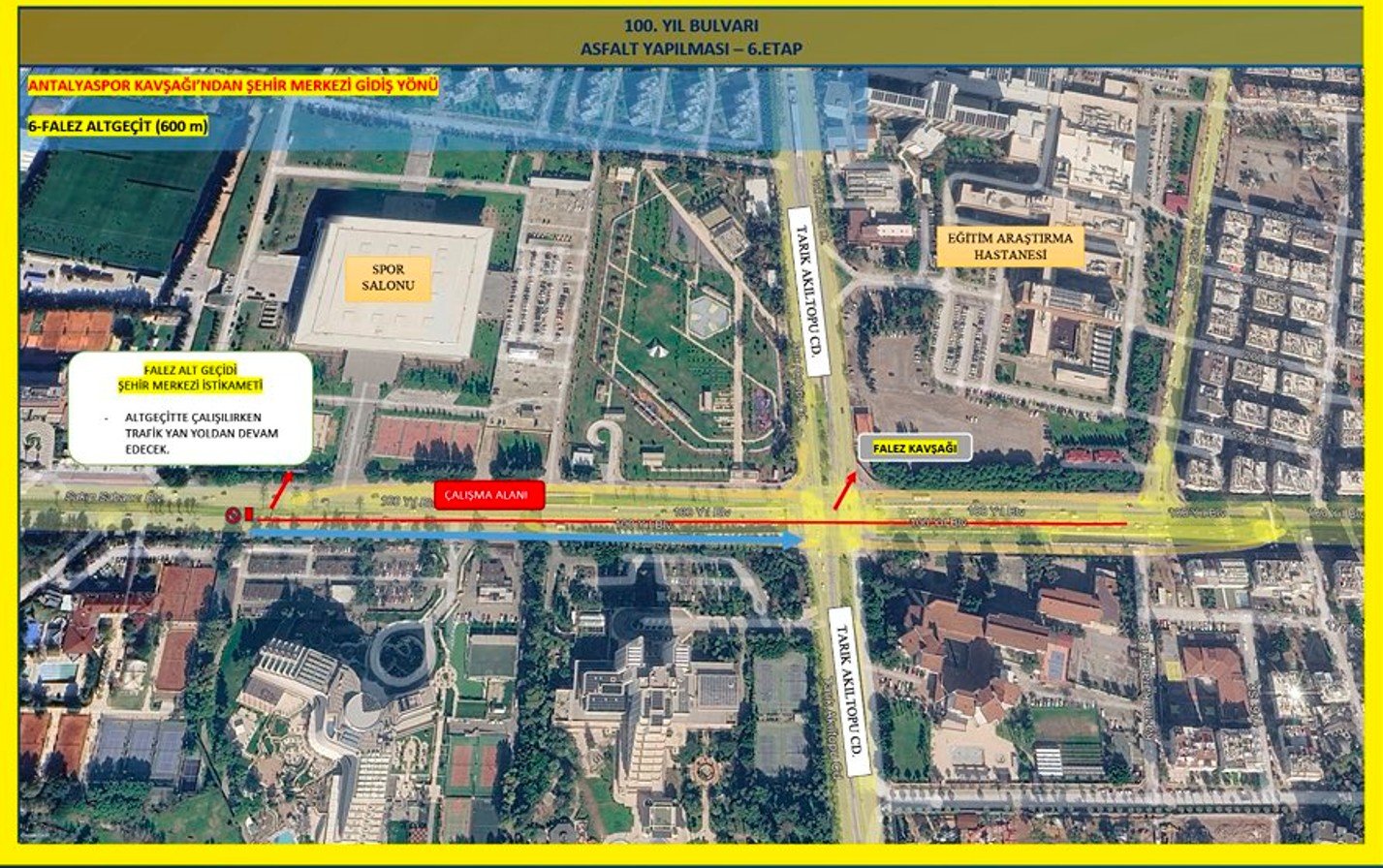 Antalyanin Islek Caddesi Trafige Kapatiliyor (1)