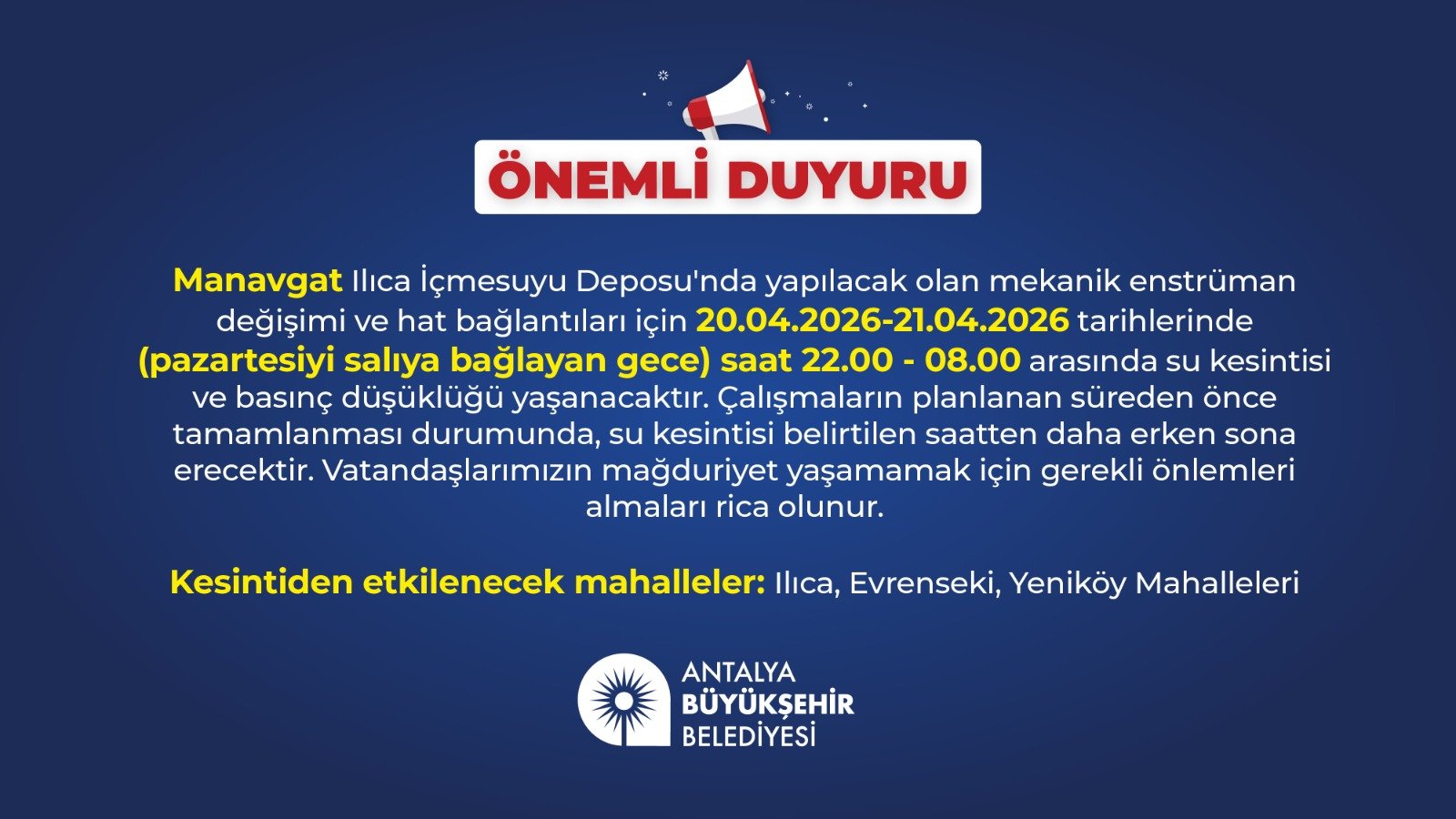 Manavgat Su Kesintisi (2)