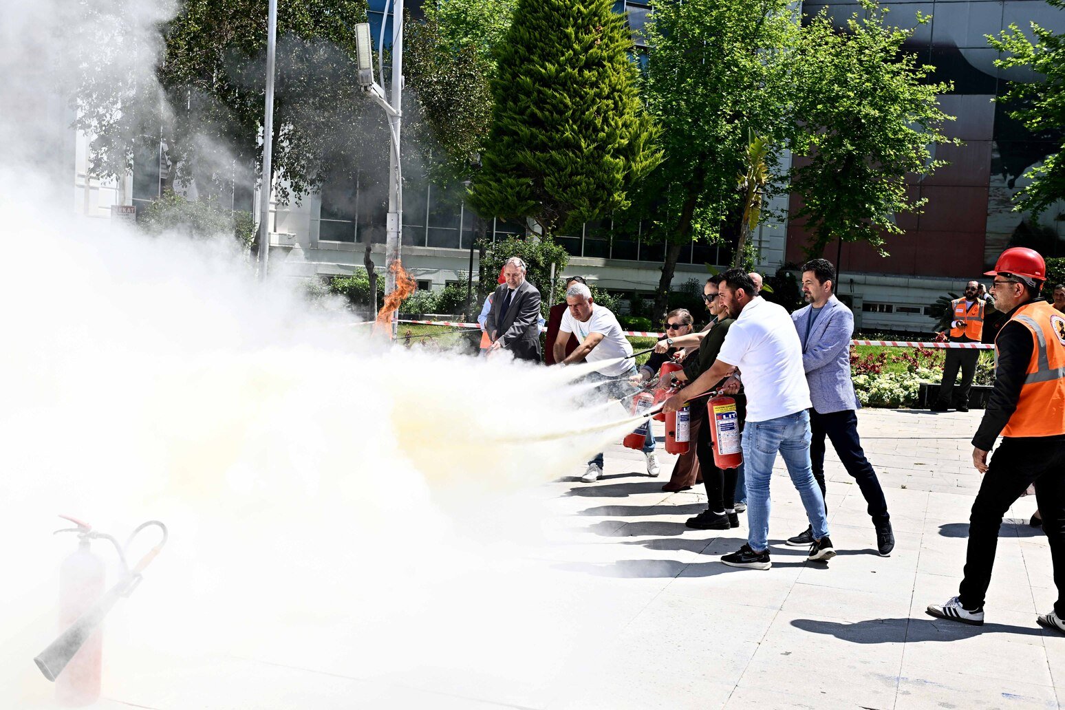 Muratpaşa Belediyesi’nde Yangın Tatbikatı Gerçekleştirildi (2)