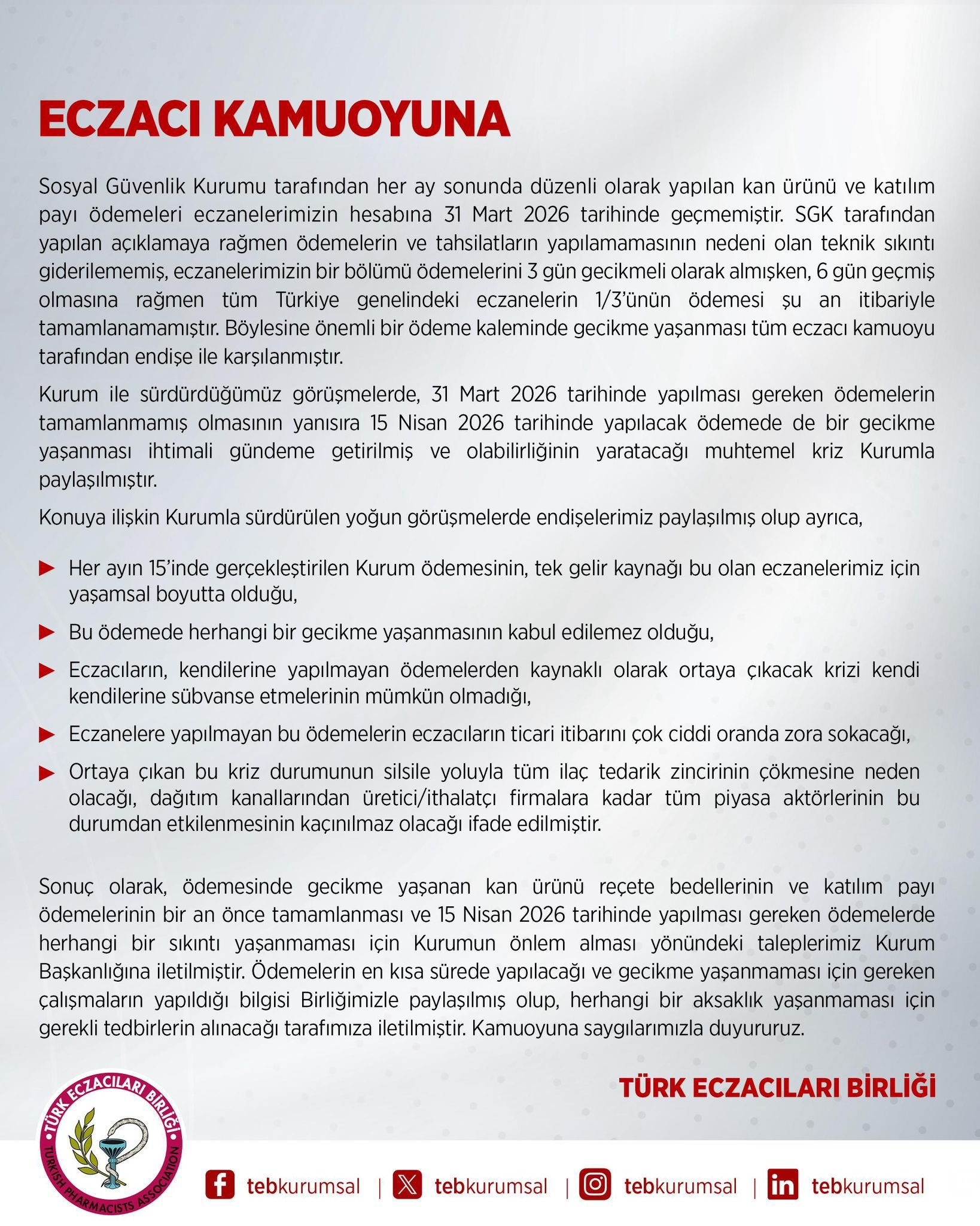 Ödemeleri Gecikti! İlaç Sektöründe Yeni Kriz Yolda (2)