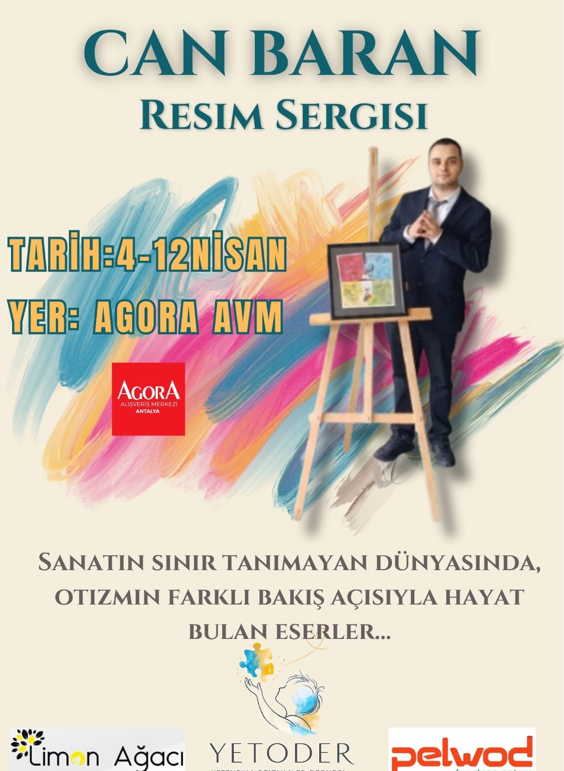 Otizmli Can Baran’dan Antalya’da Anlamlı Sergi (1)