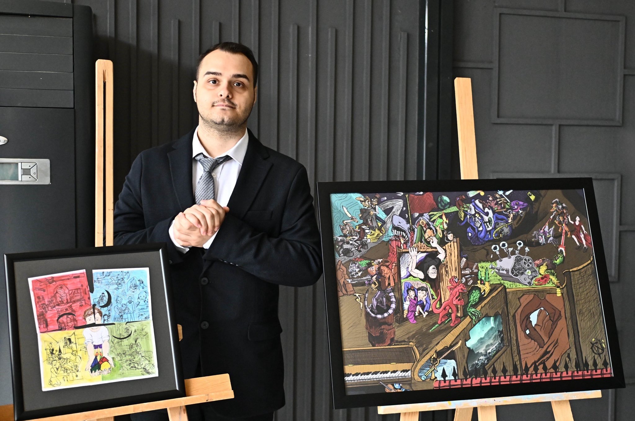 Otizmli Can Baran’dan Antalya’da anlamlı sergi