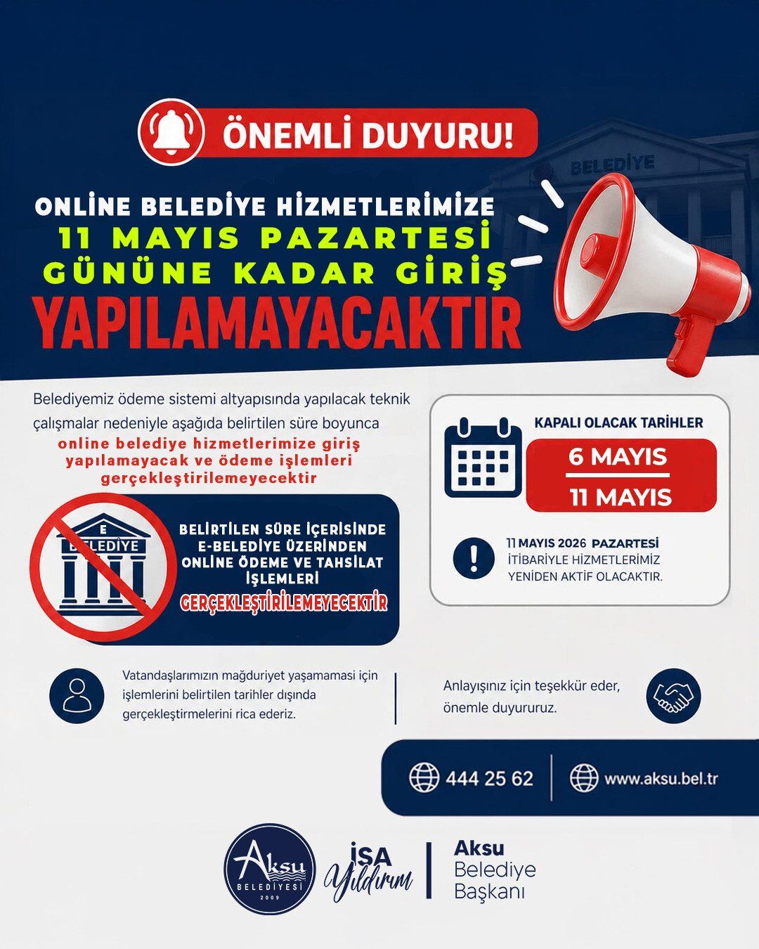 Aksu Belediyesi Online Islemler Askiya Alindi (1)