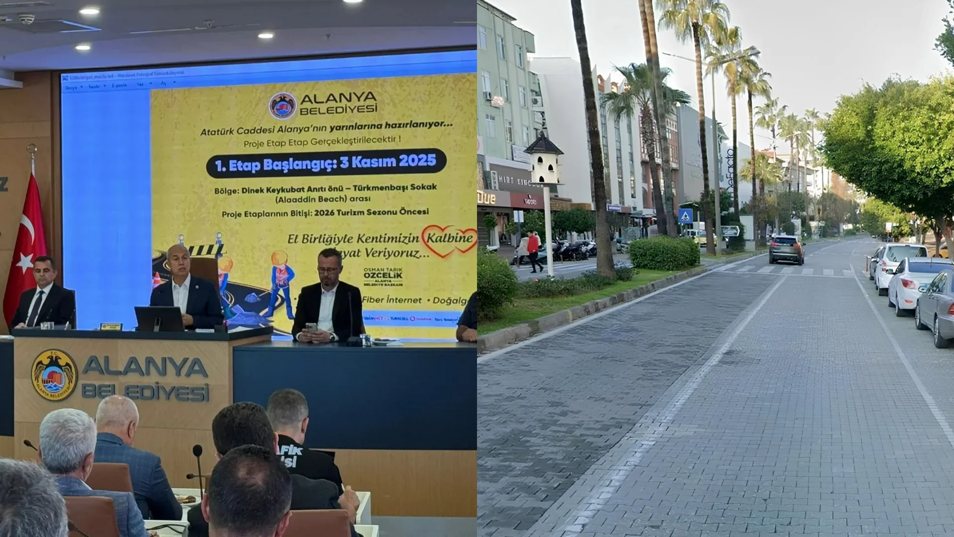 Alanya'da Tarihi Dönüşüm Tamamlandı! Atatürk Caddesi 3 Mayıs’ta Açılıyor (1)