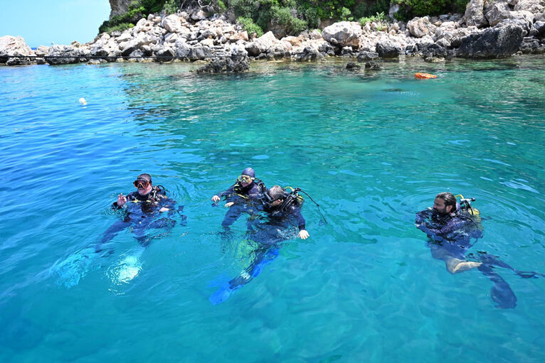 Antalya'nın Denizde Koruma Altındaki Ilk Noktası Olacak Üç Adalar'a Dalış (4)-1