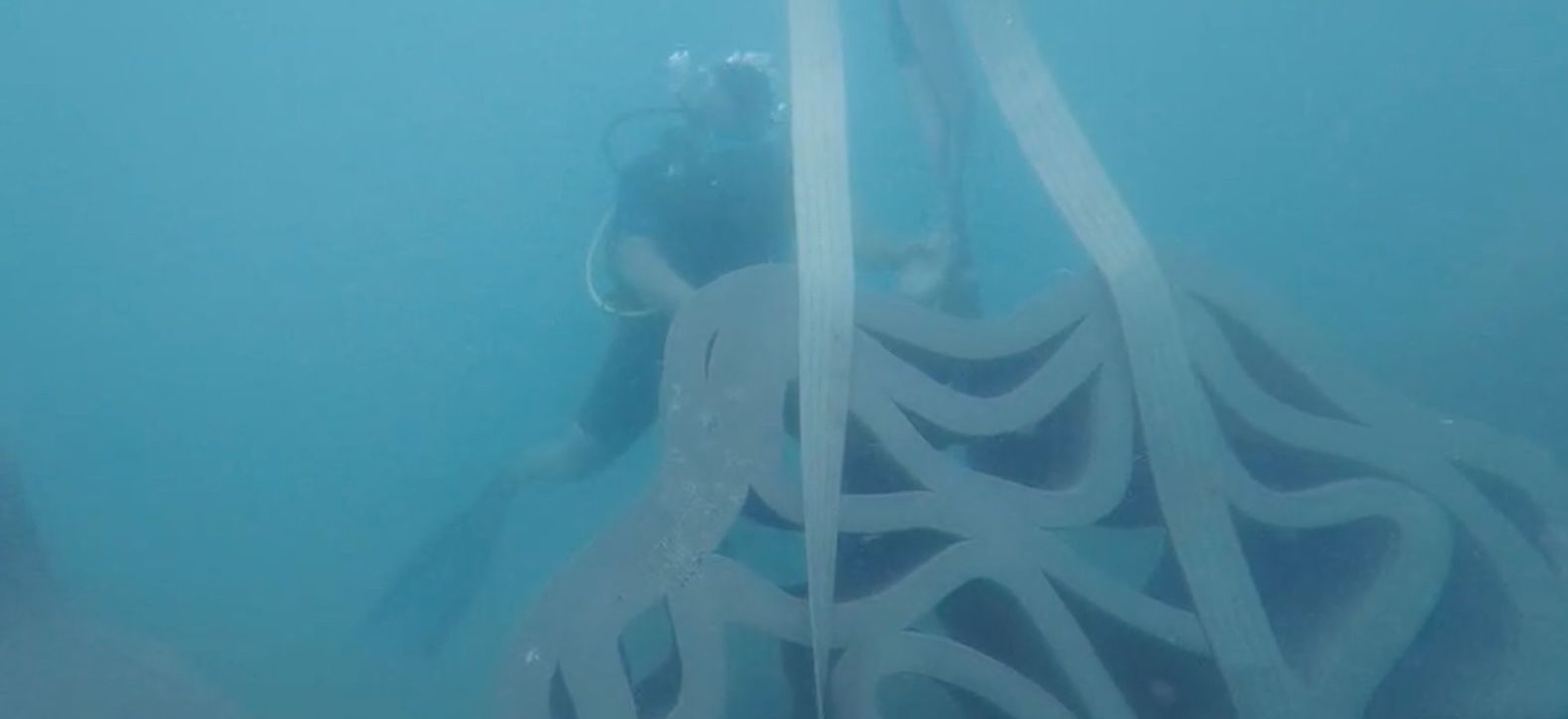Antalya'da 3D Yazıcıyla Üretilen Yapay Resifler Denizle Buluştu (1)