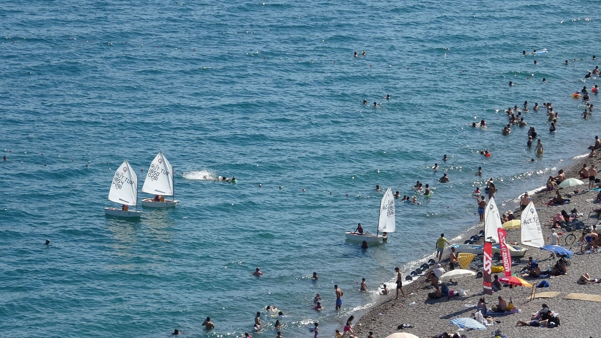 Antalya'da Termometreler 41 Dereceyi Gösterdi (1)