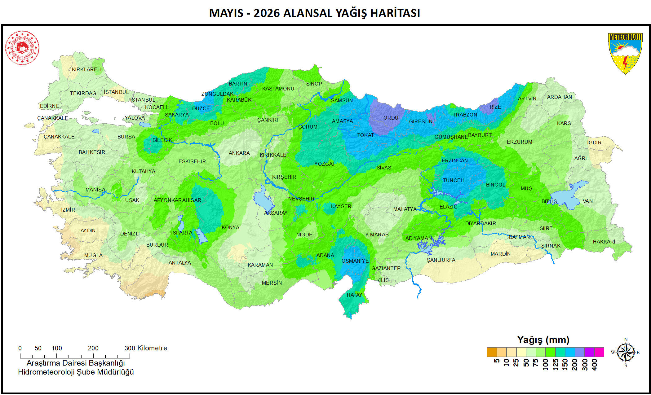 Antalya’nın Yağış Haritası Endişelendirdi! Antalya’ya Ne Kadar Yağış Düştüğü Belli Oldu (3)