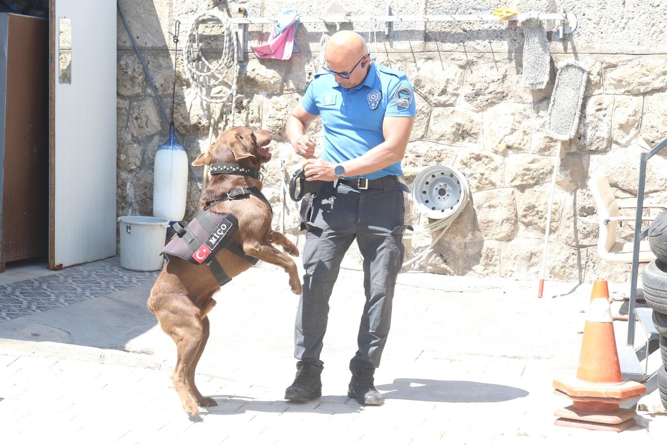 Deniz Polisinin Maskotu 'Miço'dan Ekiplere Destek (4)