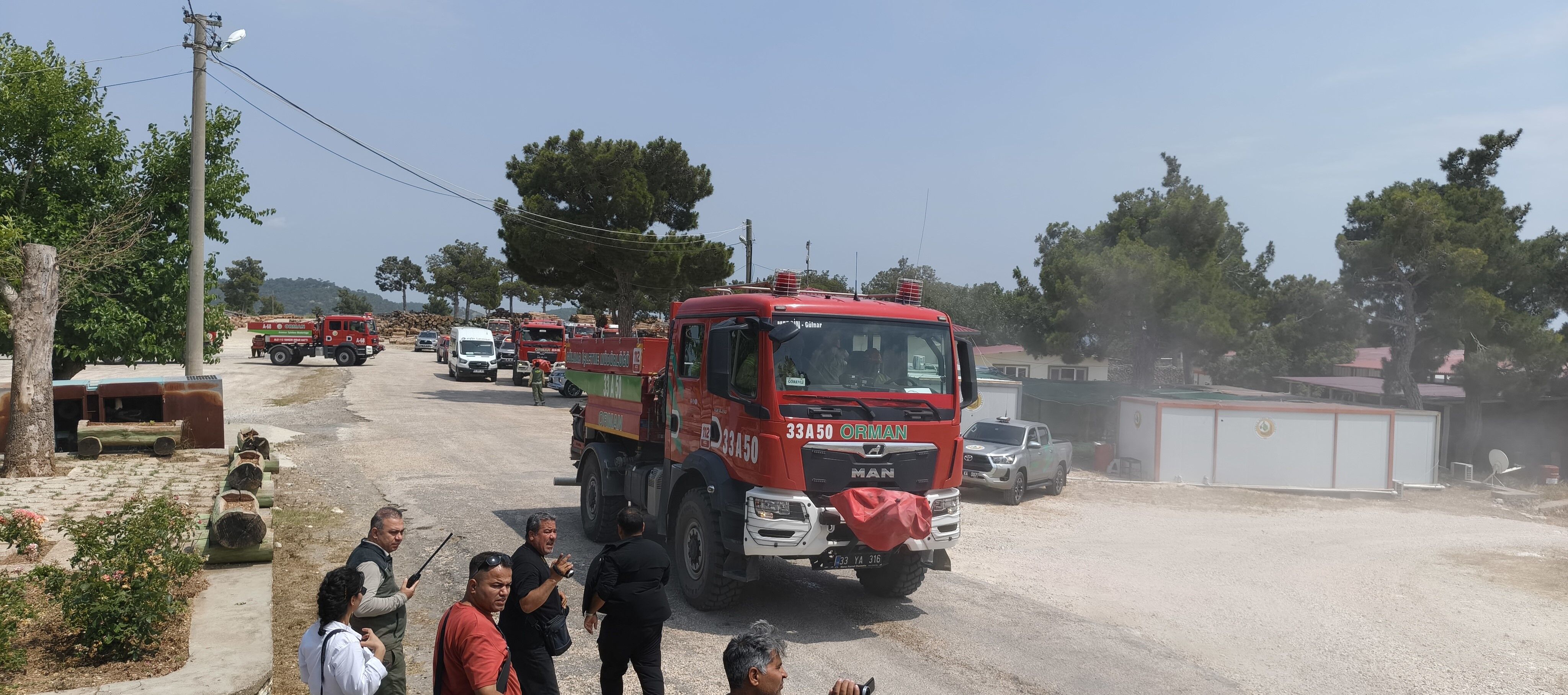 Mersin'de 423 Hektarlık Alanda Yangın Tatbikatı (1)