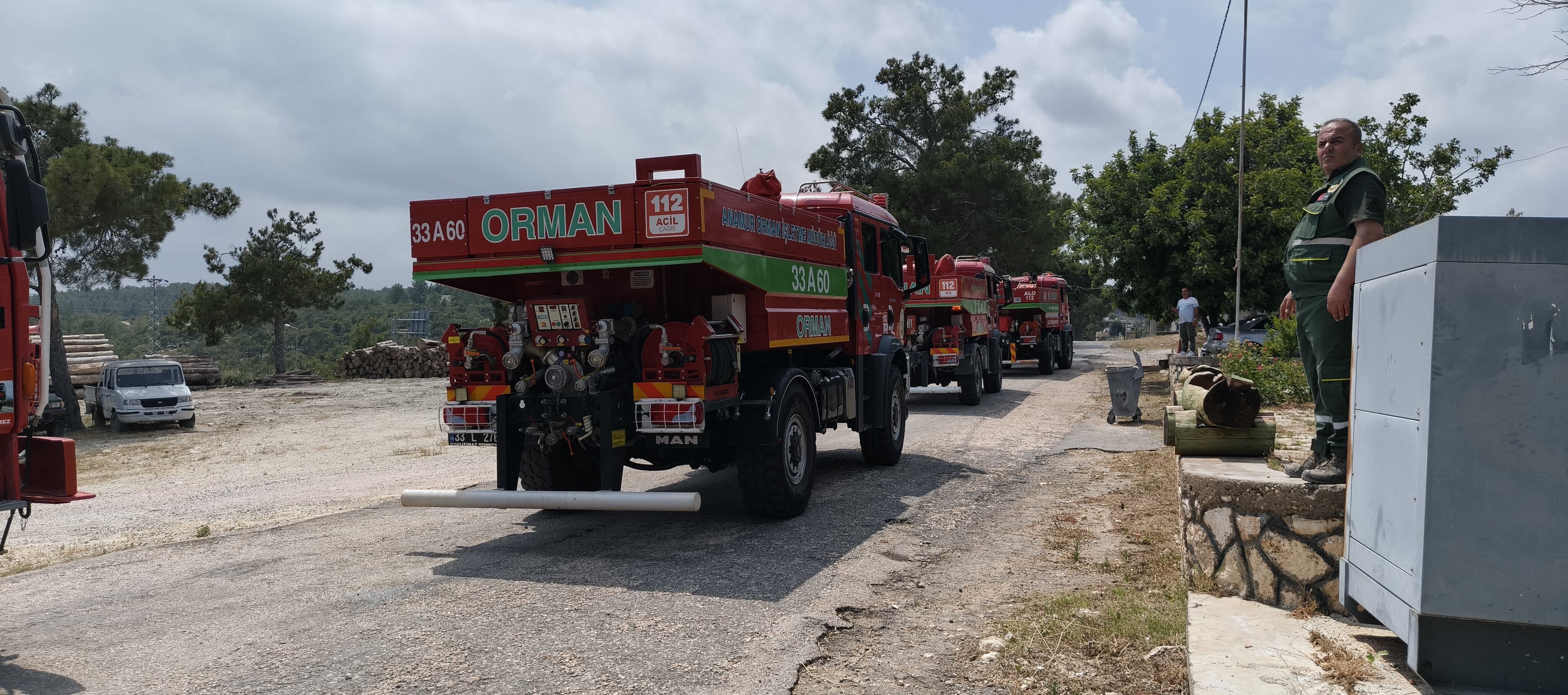 Mersin'de 423 Hektarlık Alanda Yangın Tatbikatı (4)