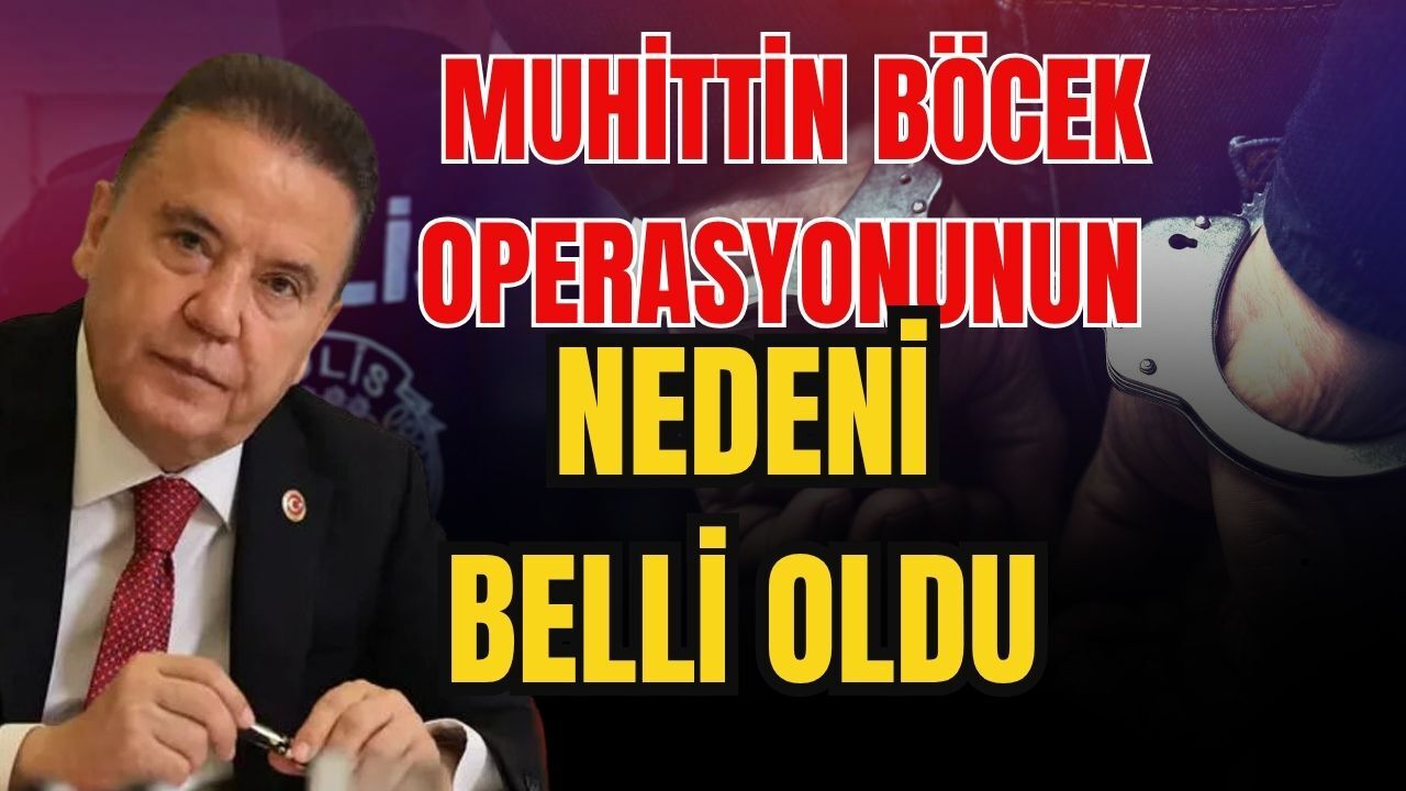 Muhittin Böcek operasyonunun nedeni belli oldu