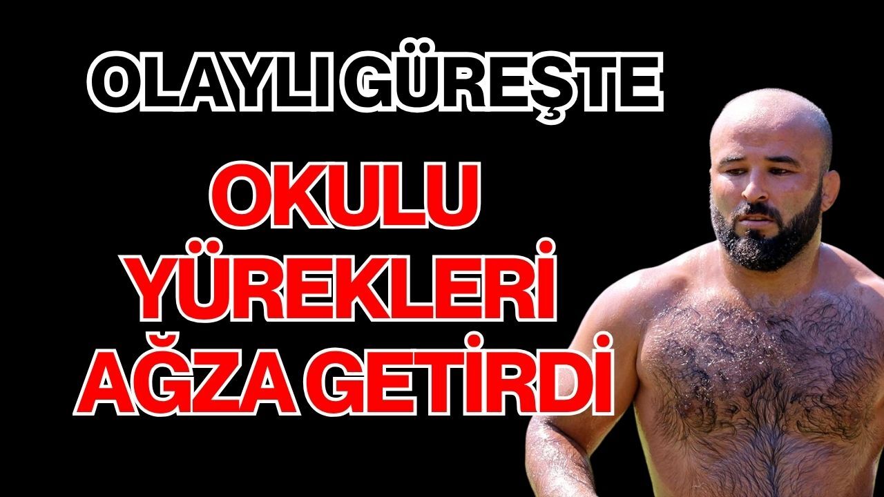 Antalyalı başpehlivan yürekleri ağza getirdi… Orhan Okulu’dan olayı güreş