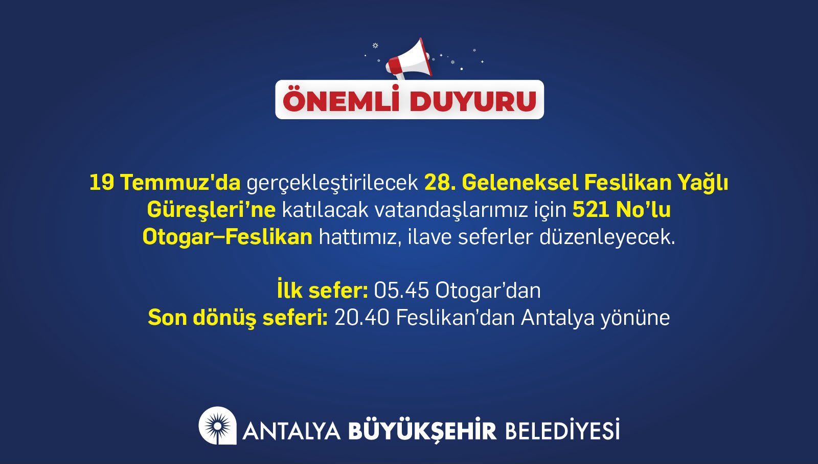 Abbden Feslikan Yagli Guresleri Oncesi Ulasim Duzenlemesi (1)