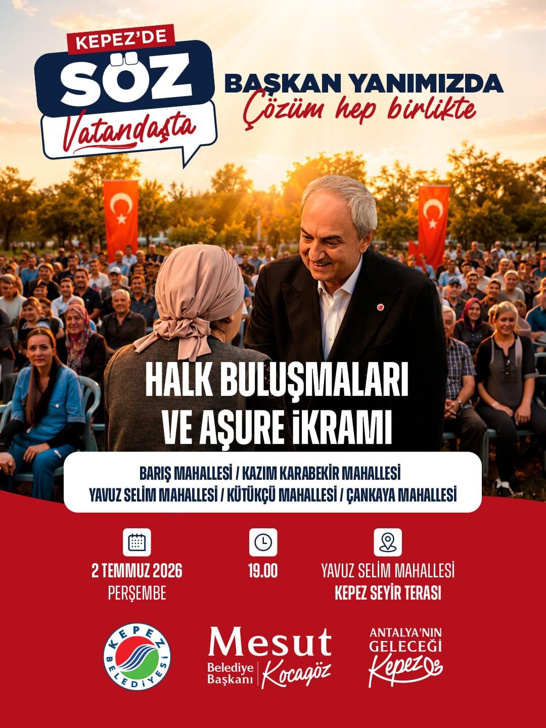 Antalya Kepez Belediye Başkanı Mesut Kocagözden Bu Mahallelere Çağrı (1)