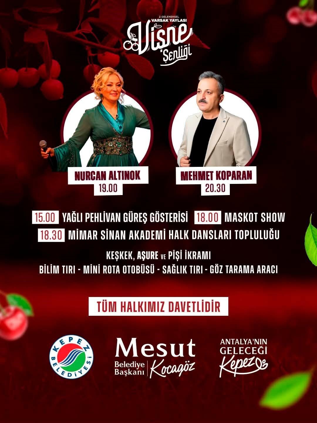 Antalya Kepez Belediyesi’nden Vişne Şenliği Daveti (2)
