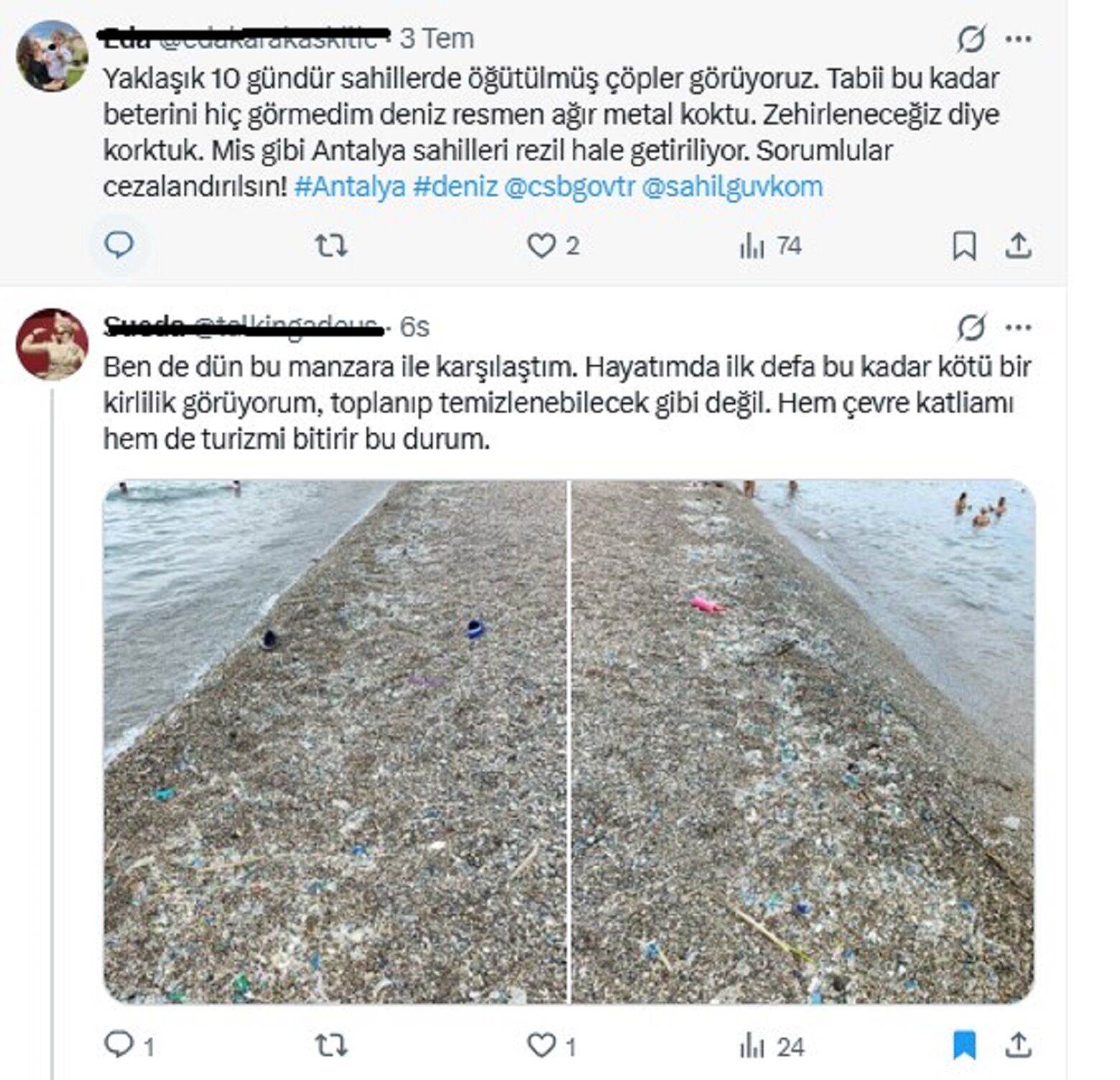 Antalya Sahilleri Çöp Kirliğine Teslim Oldu (1)