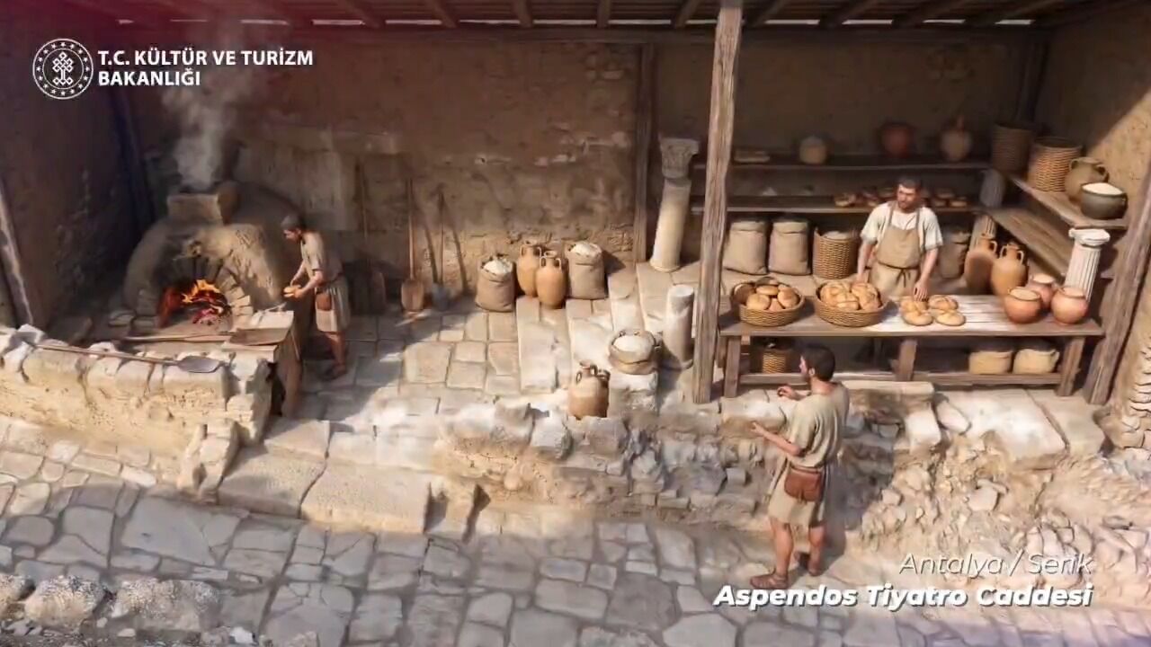 Aspendos'ta 2 Bin Yıllık Tarihi Cadde Gün Yüzüne Çıkarıldı (2)