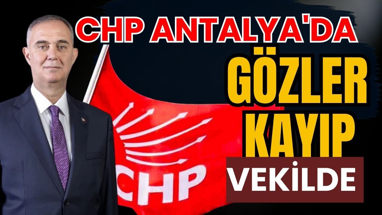 CHP Antalya'da gözler kayıp tek vekilde