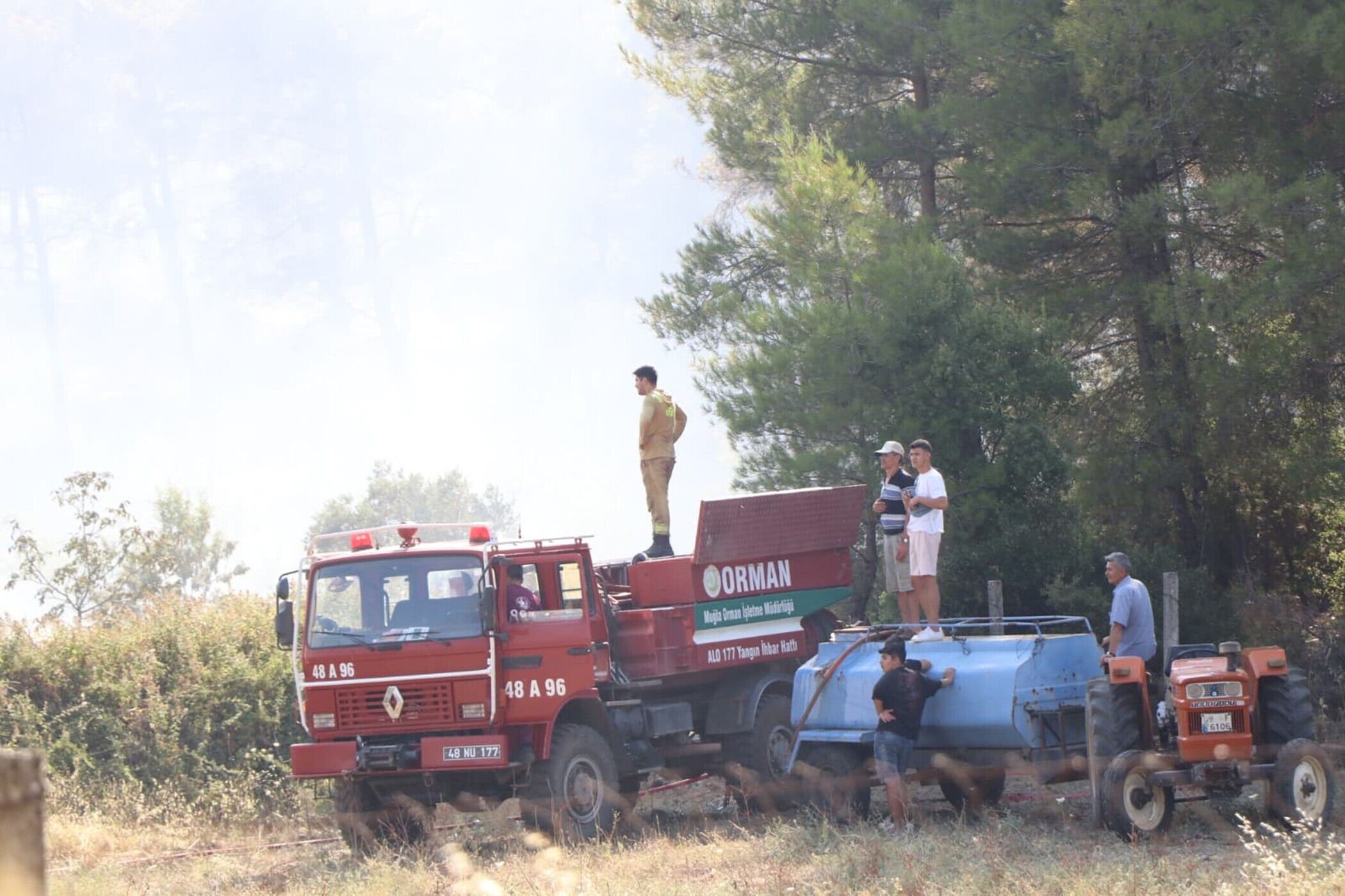 Muglada Alevler Ormana Sicradi (2)