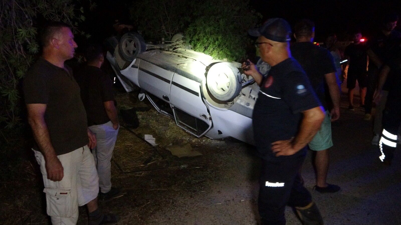 Serikli Pehlivanın Kullandığı Otomobil Takla Attı (3)