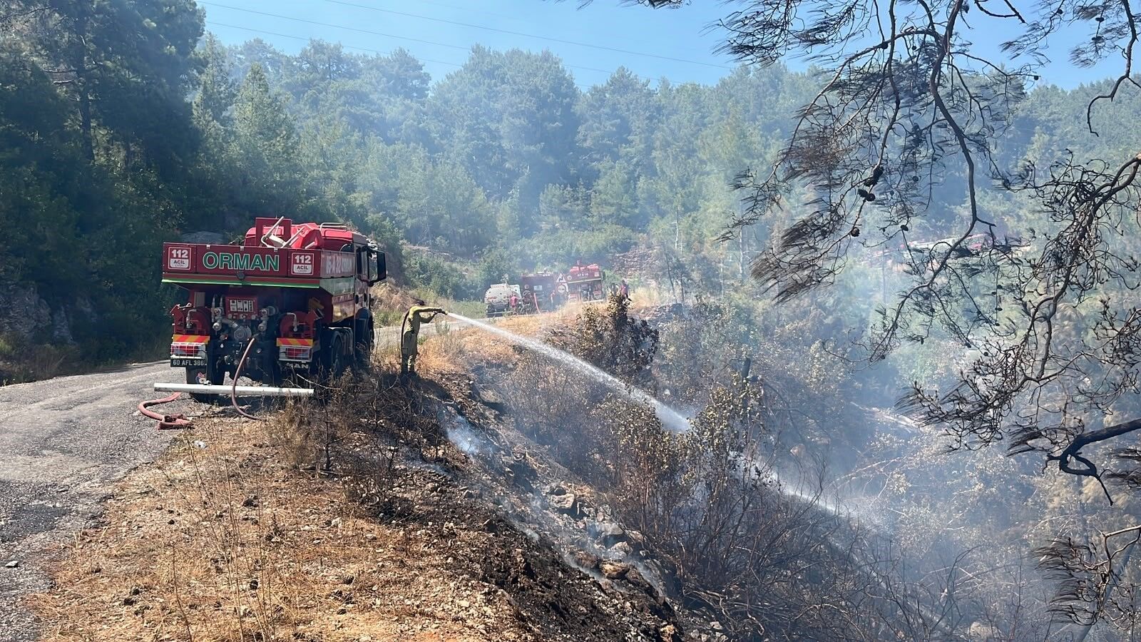 Alanya'daki Orman Yangını 3 Saatte Kontrol Altına Alındı (7)