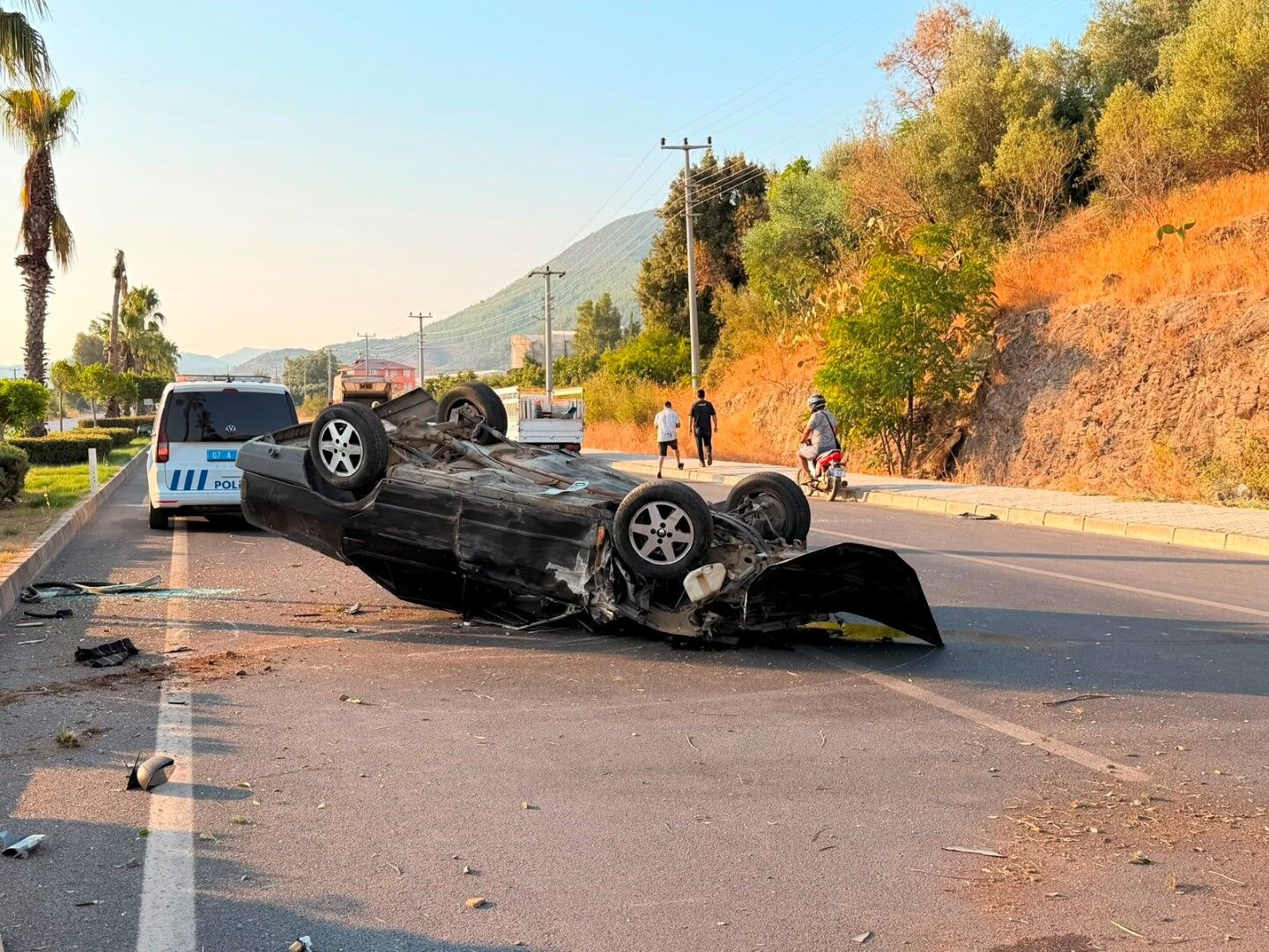 Antalya’daki Kazada Dikkat Çeken Polis Önlemi (3)