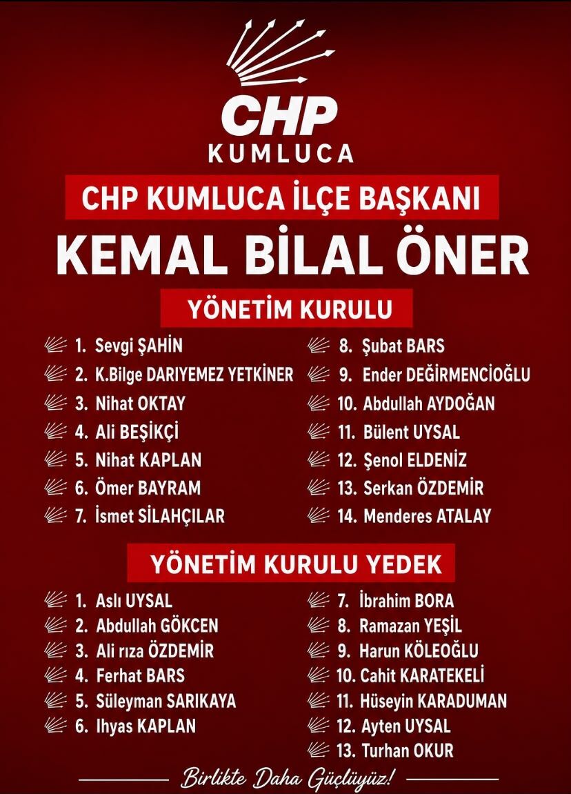 Chp Kumluca’da Yeni Dönem Kemal Bilal Öner’den Önemli Mesaj (1)
